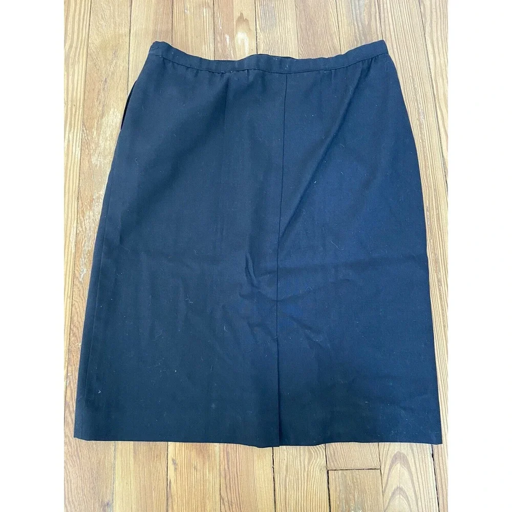 pendleton‎ sophisticates skirt petite size 14 Black Vintage
